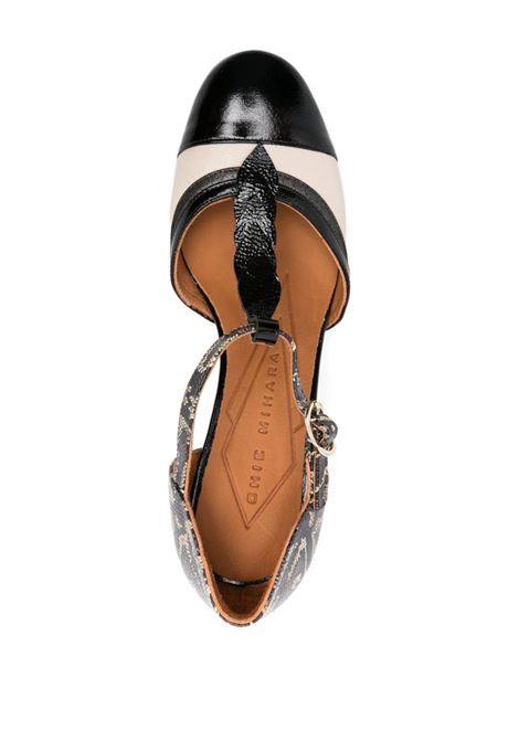 Multicolored strap-detail graphic-print pumps  Chie mihara - women CHIE MIHARA | FILLYNGR